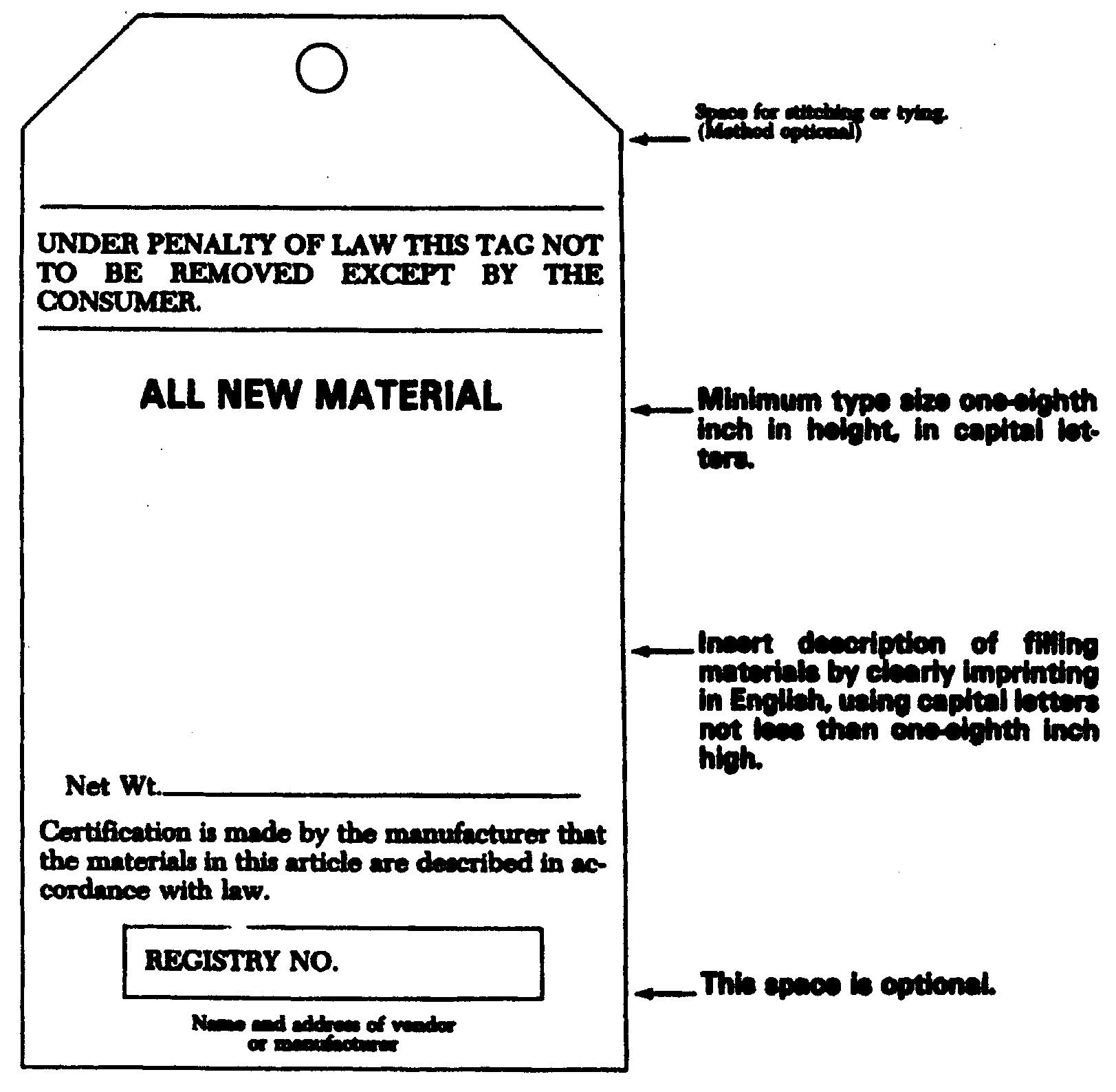 § 1126 Official Law Label Requirements. State Regulations US Law